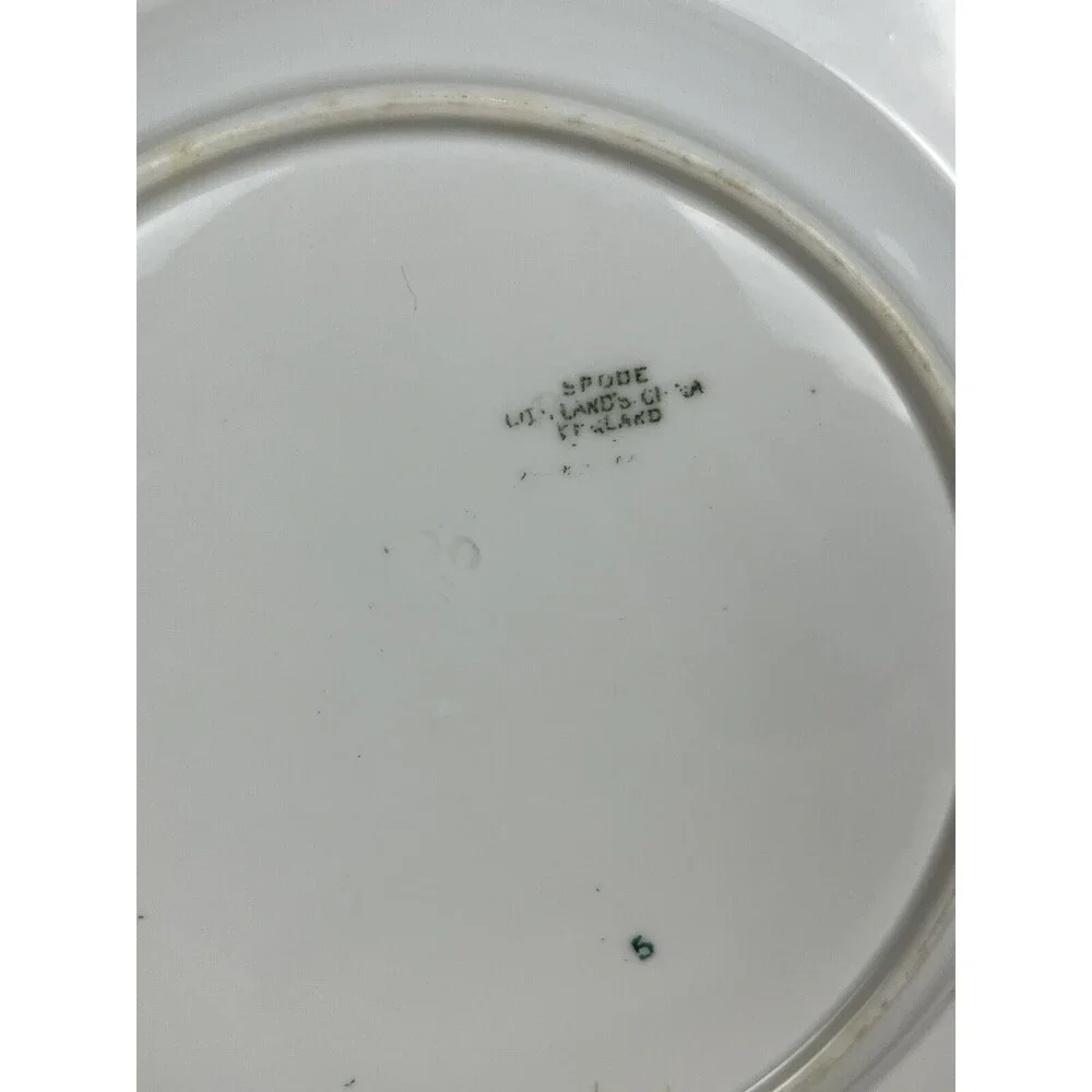 2 HTF Antique Spode Copeland Cobalt Blue Gold Trim R7767 Salad Plate 7 3/4”‎